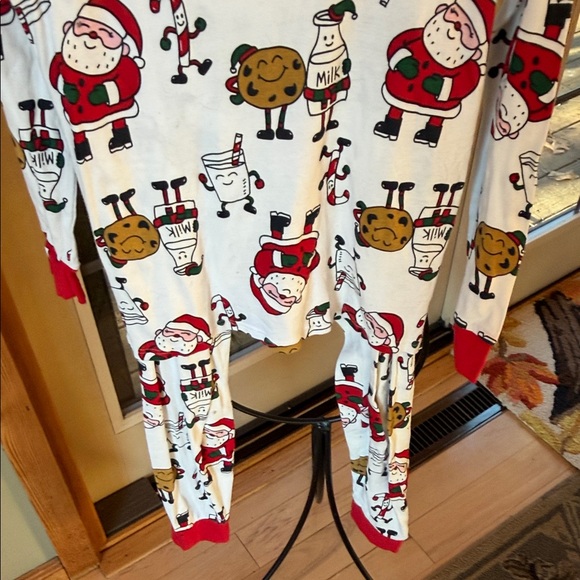 Carter’s Milk, Cookies & Festive Santa Adult Sz. L Pajamas NWOT - Picture 3 of 8